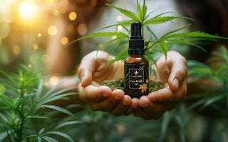 Vijaya leaf extract from hemp plants in India – natural CBD benefits without psychoactive effects.